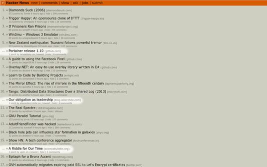 Check out new HN stories from the front page.