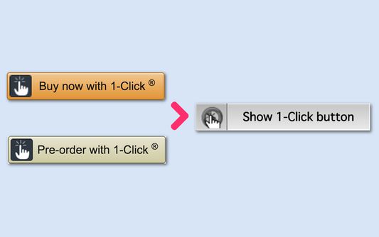1-Clickボタンが「1-Clickボタンを表示」ボタンと置き換わります。