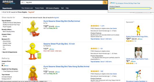Easily search Amazon Prime from your browser