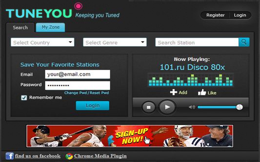 Save your favorite radio stations