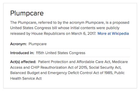 American Health Care Act side info on Internet search.