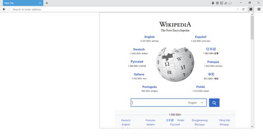The addon with Wikipedia open