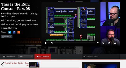 Hides "spoiler" elements on This Is The Run videos, including the video timer, progress scrubber, and the Next Video link.