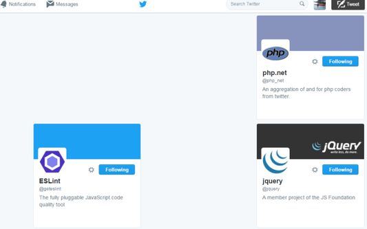 Follow Hound in use on Twitter