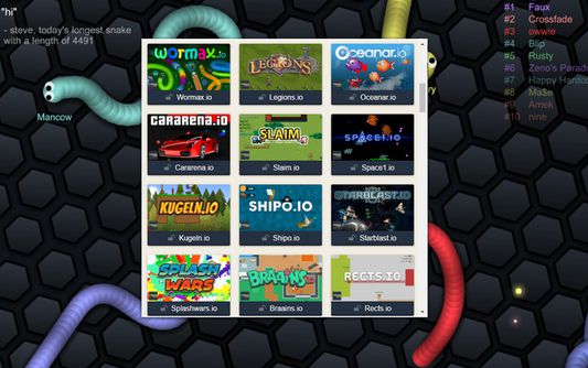 Slither IO Unblocked Game New Tab