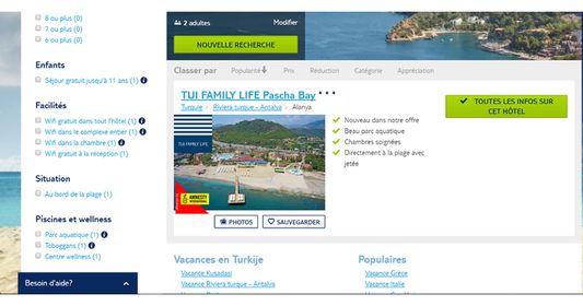 An example of Amnesty Internation tags appearing on TUI travel about Turkey not fully respecting democracy.