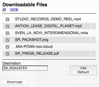 Download Some or All Files on Page