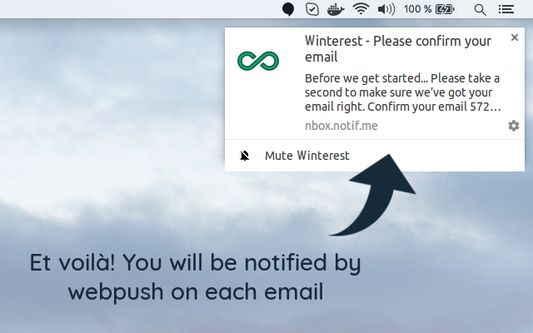 you will be notified on each email (if you want only)