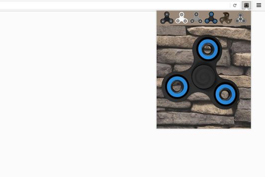 Blue hypnosis fidget spinner to spin