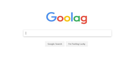 How google should look based on their draconian policies.