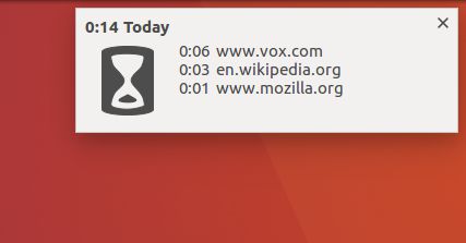 Optionally receive periodic reminder notifications at any frequency.  They show the total time for the day and for the top three sites.