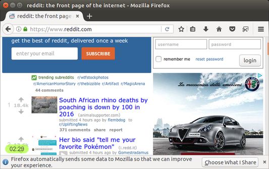 Countdown is visible in the bottom-left corner