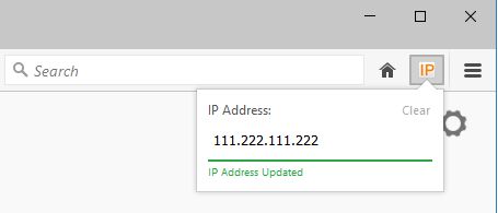 A successful setting of a new IP for the X-Forwarded-For header.