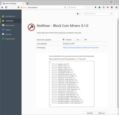 NoMiner - Block Coin Miners – Get this Extension for 🦊 Firefox