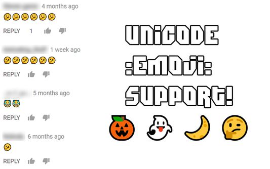 Unicode :emoji: support!