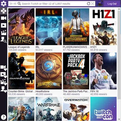 Top games on Twitch