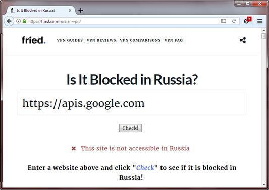 Tough luck it's blocked in Russia.