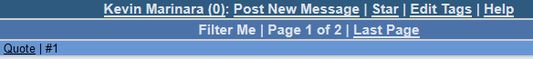 Examples of 'Filter Me' button and post counting