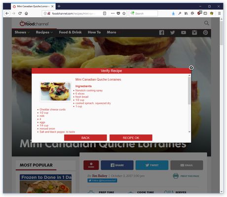 Verify the details of scraping your recipe
