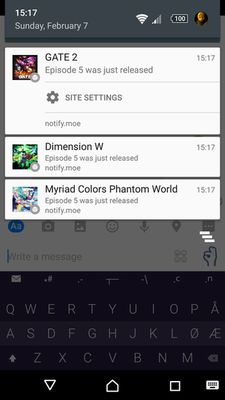 You can get notifications on your mobile.