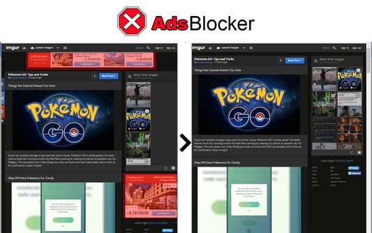 Remove ads on imgur