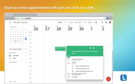Organize appointments as you are used to it