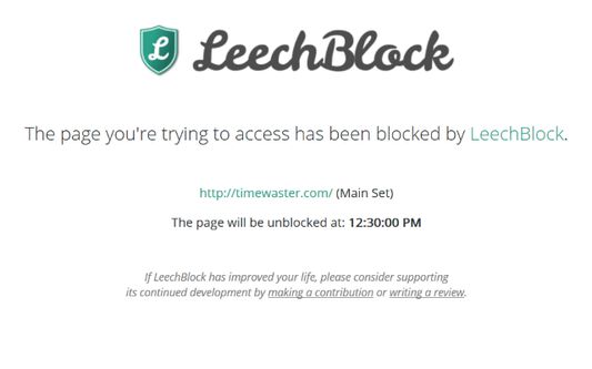 Blocking Page