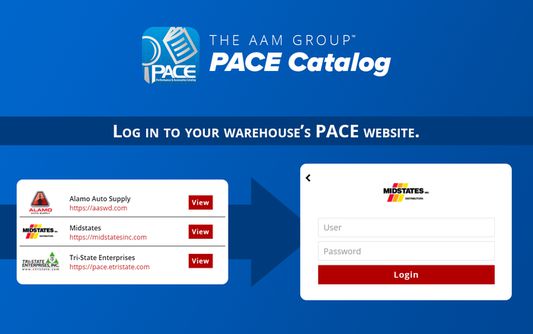 Log in to your warehouse's PACE website.