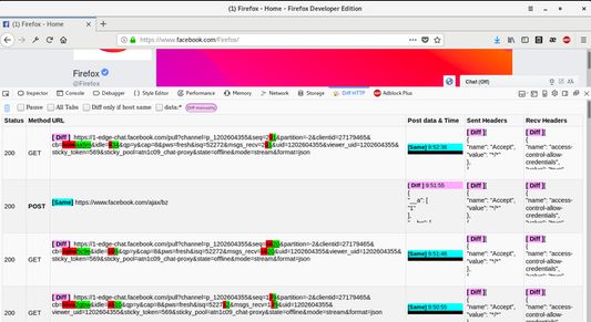 The sequence number "&seq=" keep increase in constant on Facebook. But then only "&cb=" always changed while "&seq=" not always increase. This extension unveil the hidden rule of complicated urls  in  instant.