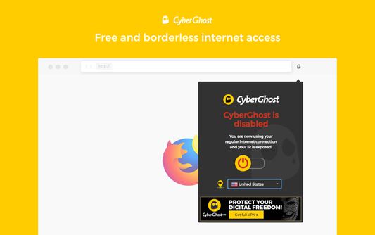 CyberGhost VPN Free Proxy Download for Mozilla