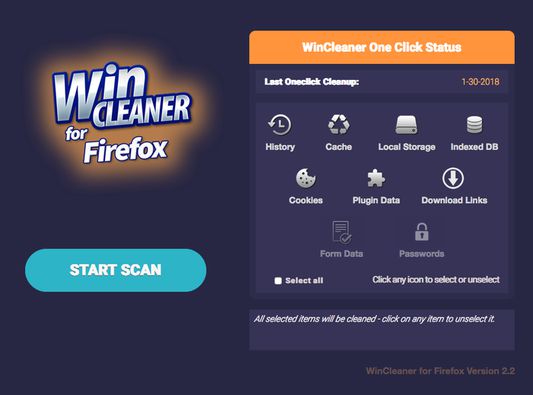 Main Screen - Only takes One Click!