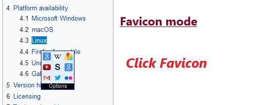 Favicon mode