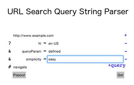 You may add more query parameters using the +query button or you may edit any other part of the URL and press GO.  You can use one of the grid buttons to copy several query params at once into a spreadsheet program of choice.