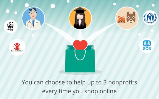 Helpfreely.org - Users can generate funds for their favorite NGOs through online shopping, at no extra cost