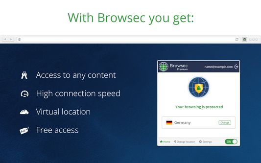 Free VPN, Browser with free VPN