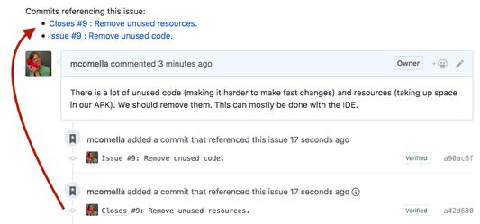 Commits from a PR hoisted to the top of an issue