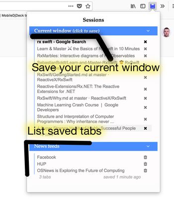 How to save a window and check the saved windows.