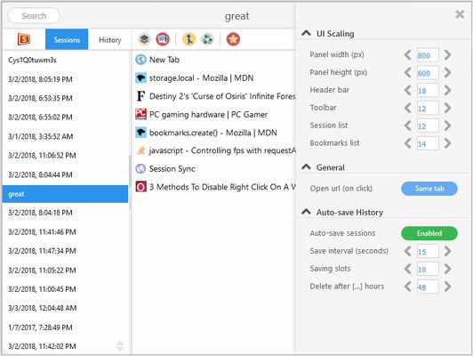 Scale UI areas according to your preference. <br>
Change general behaviors and configure auto-saving settings.