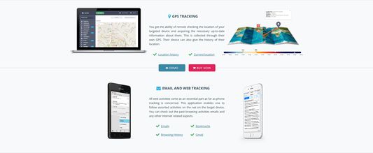 Appmia Features:
GPS Tracking
Email and Web Tracking