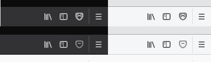 Toolbar icons: Enabled dark/light on top; disabled on bottom