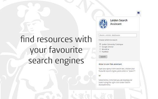 Find resources with your favorite search engines!