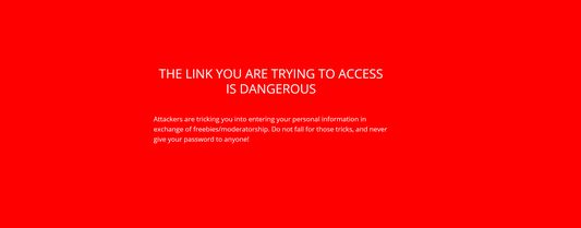 Blocked webpage