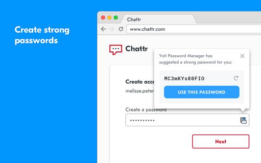 Create strong passwords