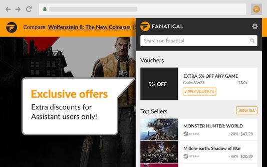 Exclusive offers - Extra dsicounts for Assistant users only!