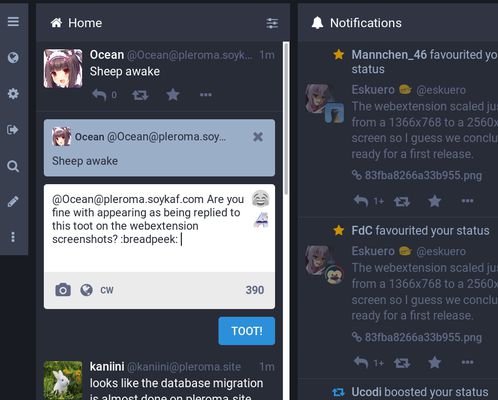 Replies integrates with the timeline