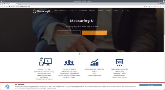 A web-site with MU-IQ survey extension enabled