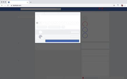 Facebook status input box modified by Safebook