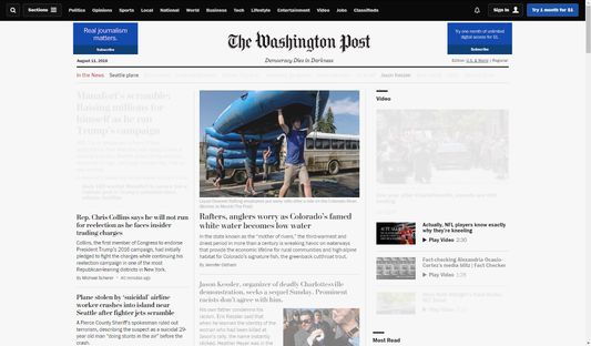 Washington Post with Fresh Fresh