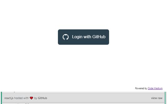 Login with GitHub