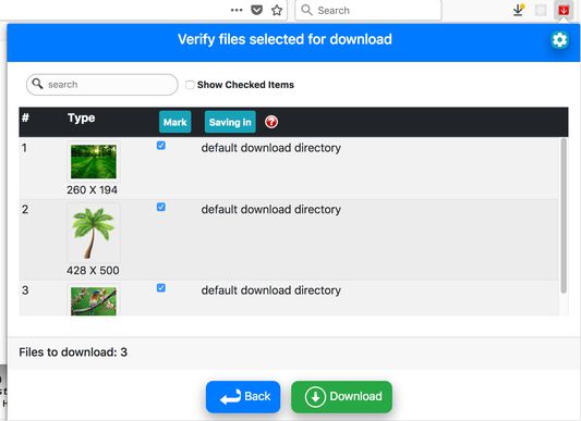 Step 2: Pick and choose  individual files